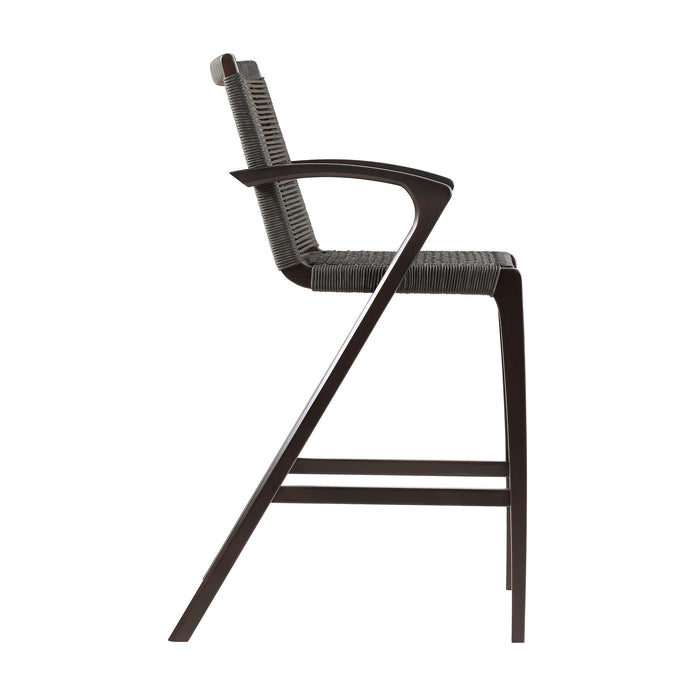 Brielle - Outdoor Rope Counter And Bar Height Stool