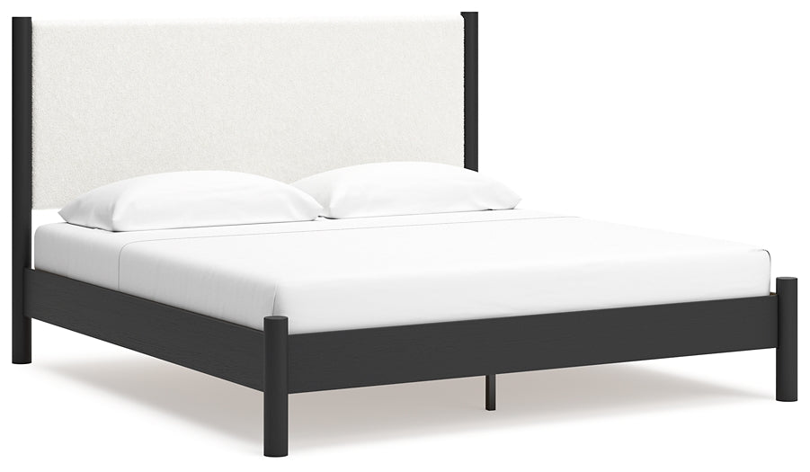 Cadmori King Upholstered Panel Bed