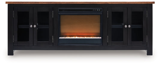 Wildenauer 76" TV Stand with Electric Fireplace