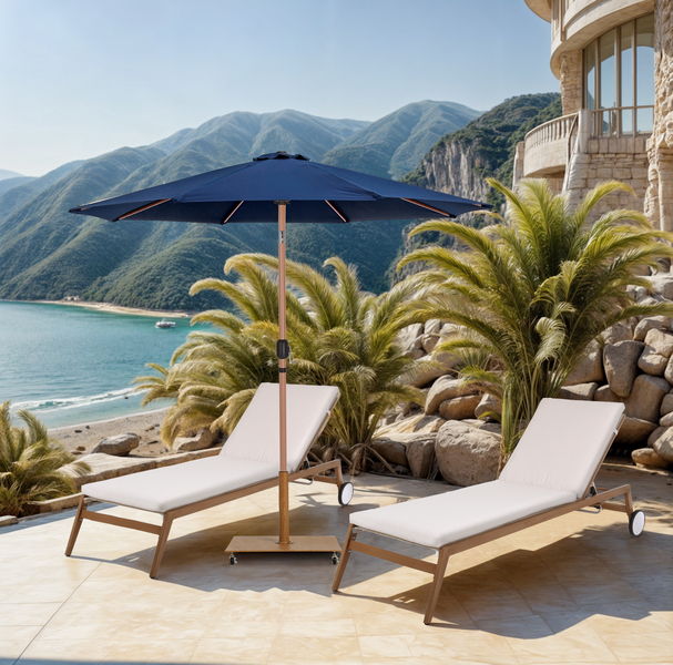 Fiji - Patio Umbrella With Teak Pole