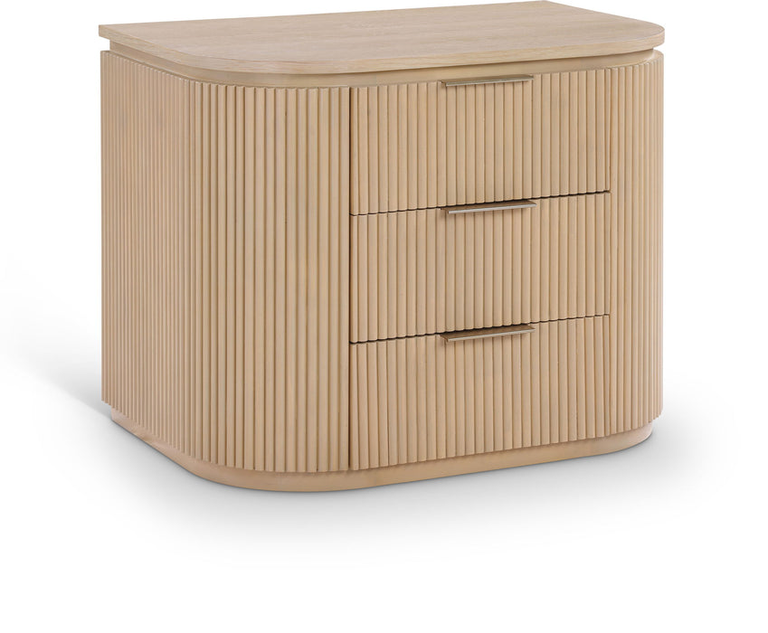 Astrid - Solid Wood And Oak Veneer Nightstand