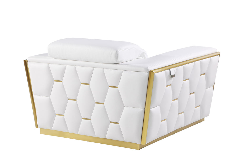 1111 - Leather Chair - Beige