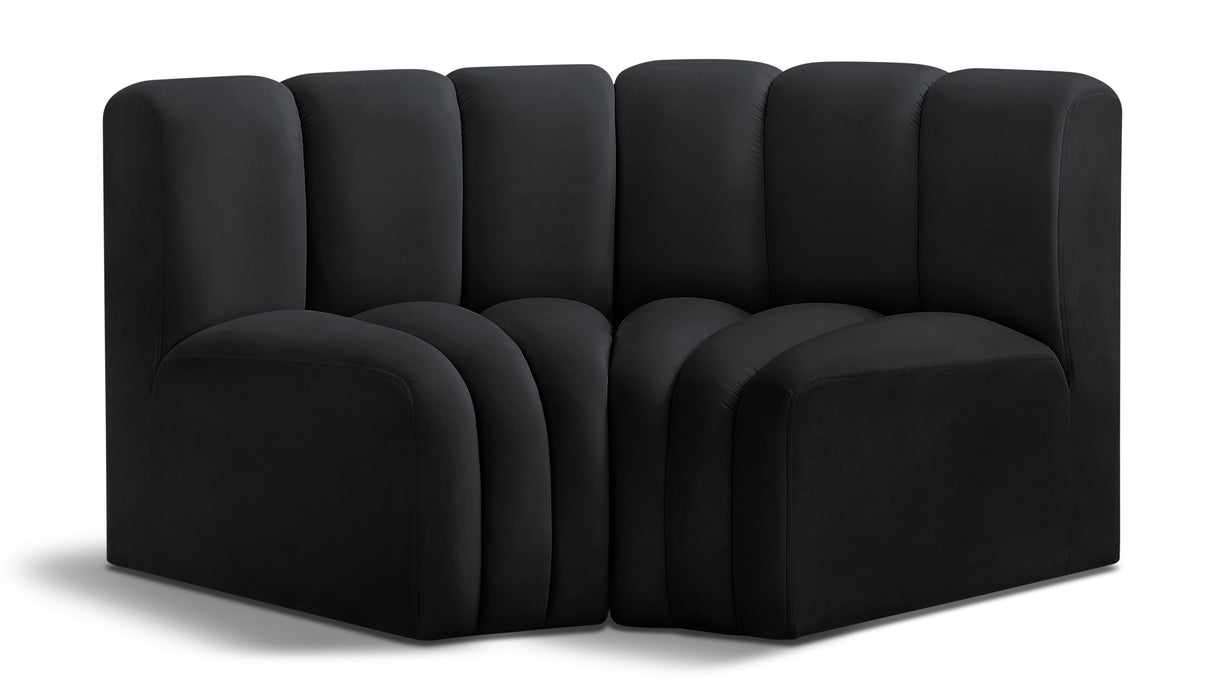 Arc - Velvet 2 Piece Modular Sofa