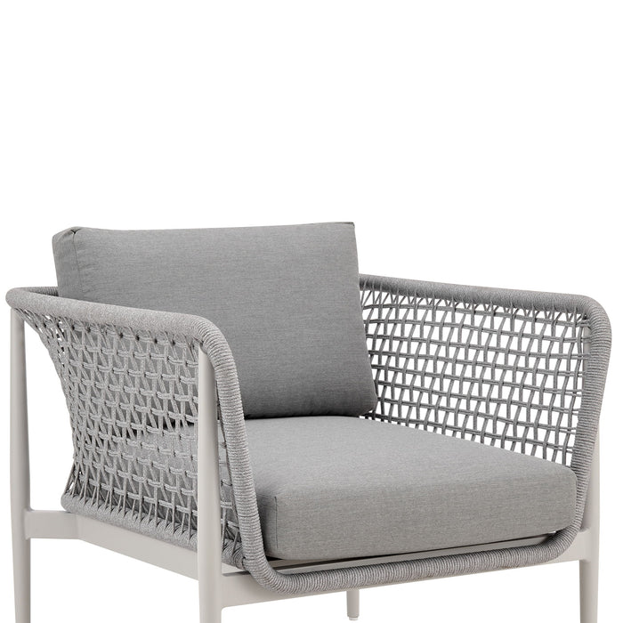 Rhodes - Outdoor Patio Armchair - Light Gray