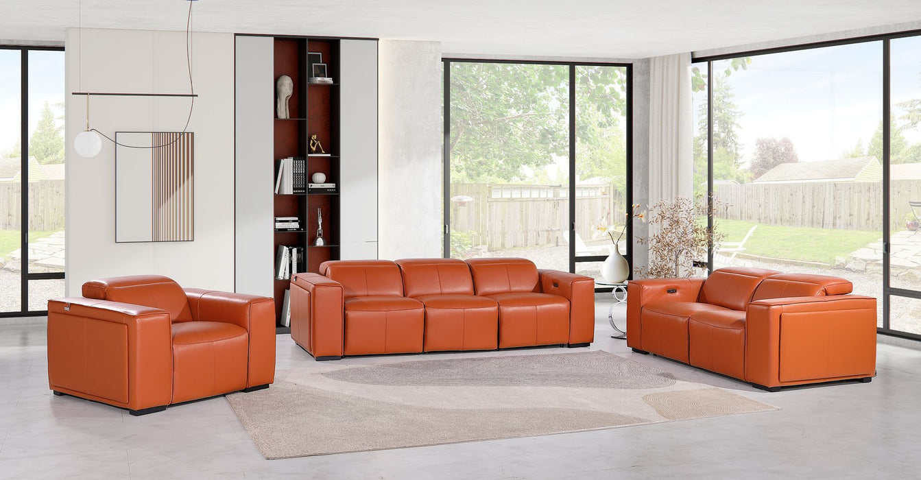 1224 - 6-Piece Modular Power Reclining Sofa, Loveseat & Chair Set In With 6 Power Recliners & Power Headrests