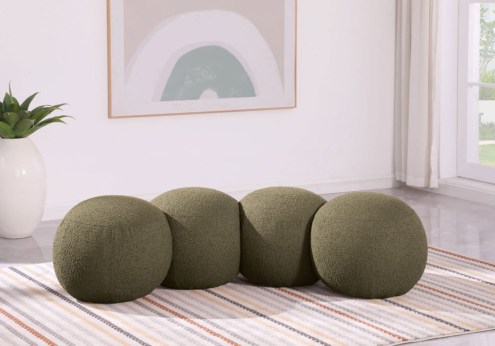 Apollo - Boucle Fabric Bench