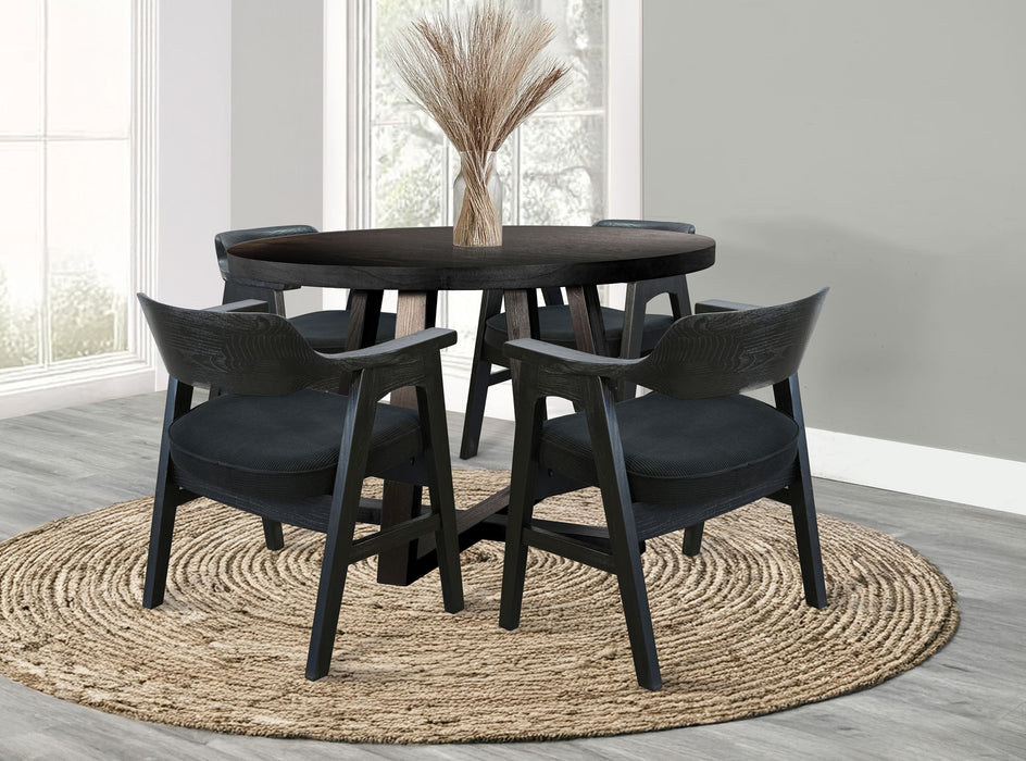 Mia - Round Wood Dining Set