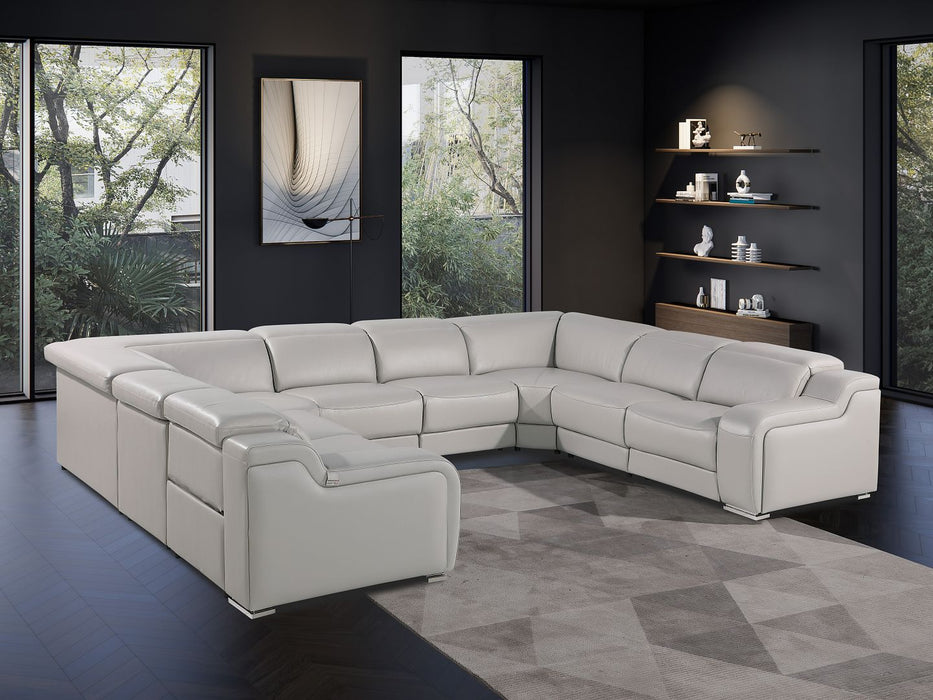 1116 - 8-Piece U-Shaped Sectional Sofa In With 4 Power Recliners & Power Headrests