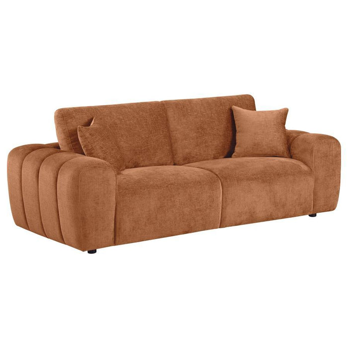 Burnett - Chenille Upholstered Wide Arm Sofa