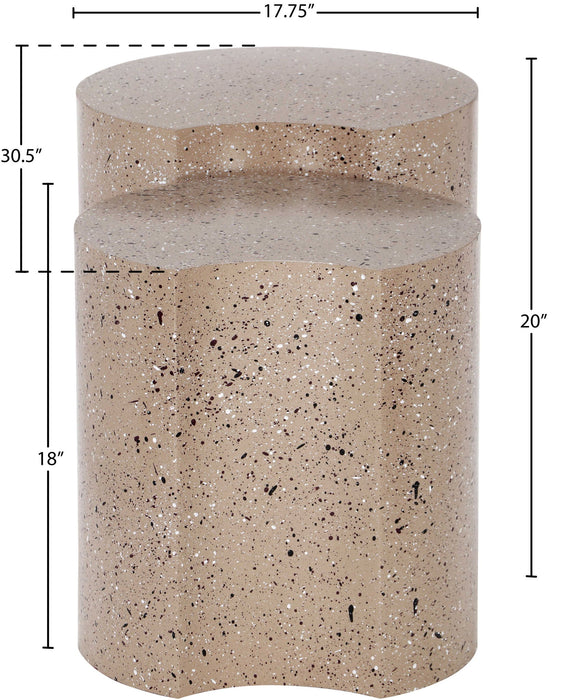 Dimple - Modular End Table - Terazzo Finish