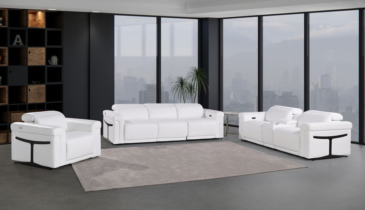 1126 - 7-Piece Modular Power Reclining Sofa, Loveseat & Chair Set In With 5 Power Recliners & Power Headrests