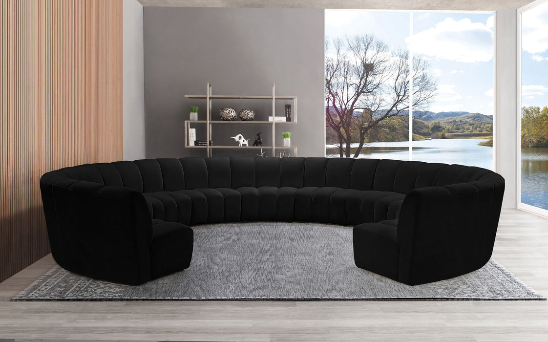Infinity - 11 Piece Velvet Modular Sectional