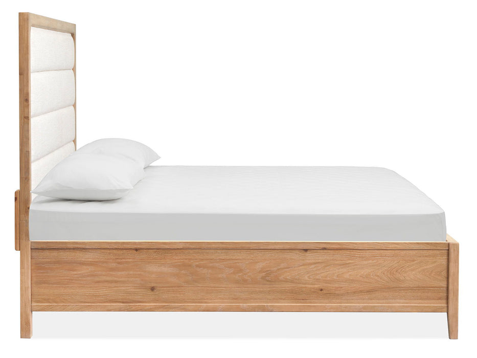 Somerset - Complete Panel Bed With Upholstered Headboard