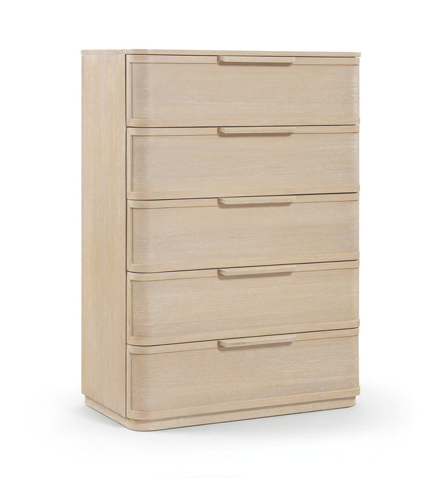 Tiberio - Oak Veneer And Solid Wood Chest