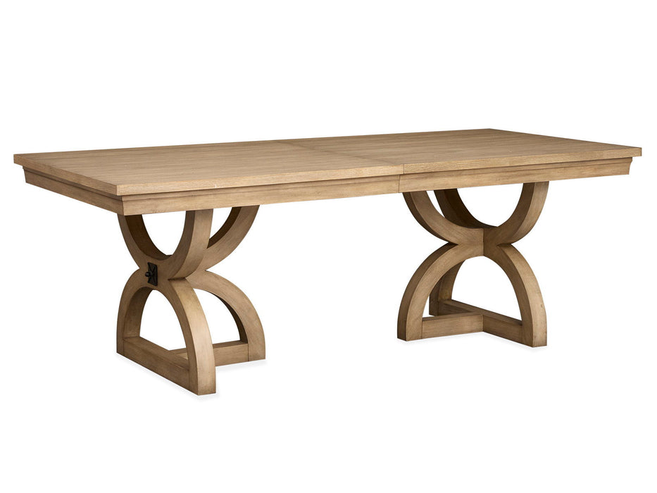 Coventry - Extendable Trestle Dining Table - Honey Maple