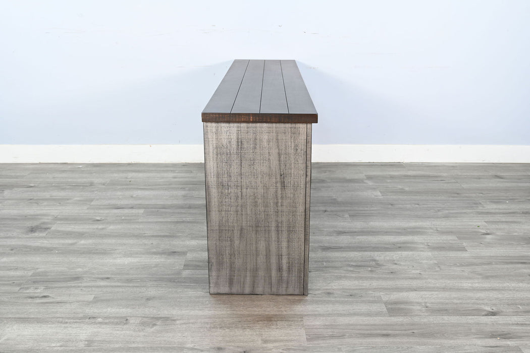 76" Media Console With Electric Fireplace