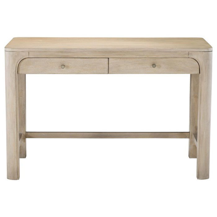 Solano - 2-Drawer Makeup Table Vanity Desk - Weathered Mango