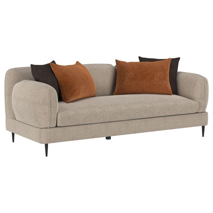 Jade - Chenille Upholstered Modern Track Arm Sofa