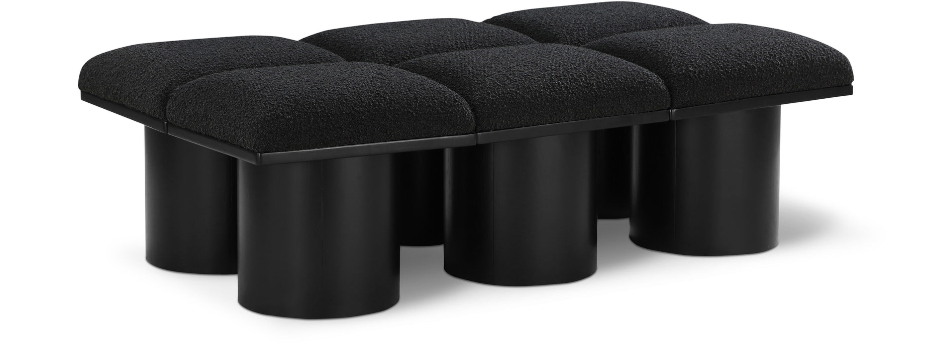 Pavilion - 6 Piece Modular Bench With Black Base