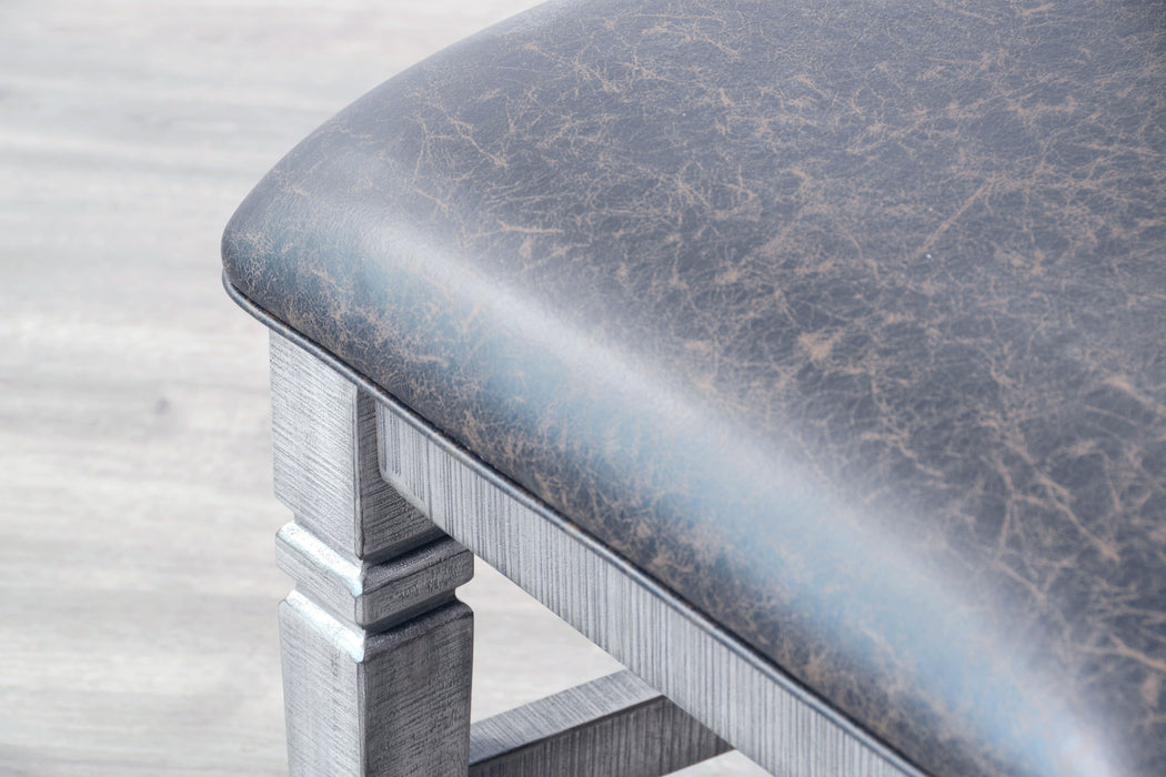 Homestead Hills - Ladderback Dining Chair (Set of 2) - Tobacco Leaf / Alpine Gray