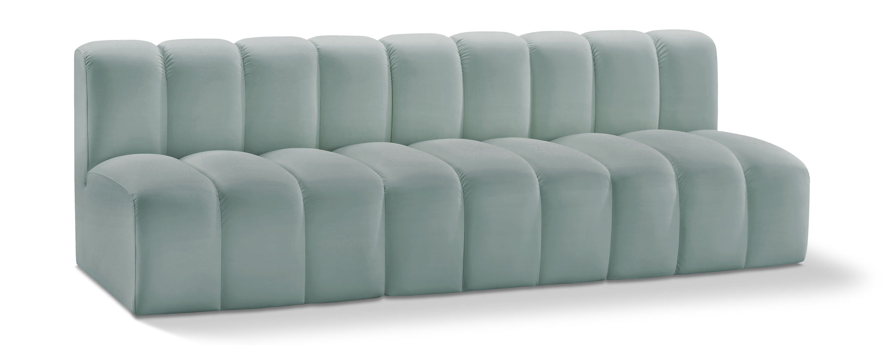 Arc - Faux Leather 3 Seats Modular Sofa