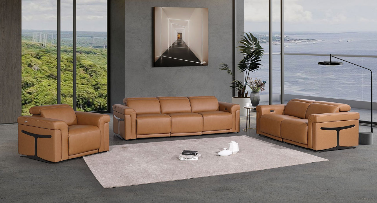 1126 - 6-Piece Modular Power Reclining Sofa, Loveseat & Chair Set In With 5 Power Recliners & Power Headrests