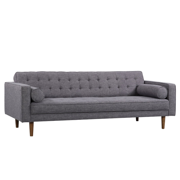 Element - Mid-Century Modern Sofa - Dark Gray / Walnut