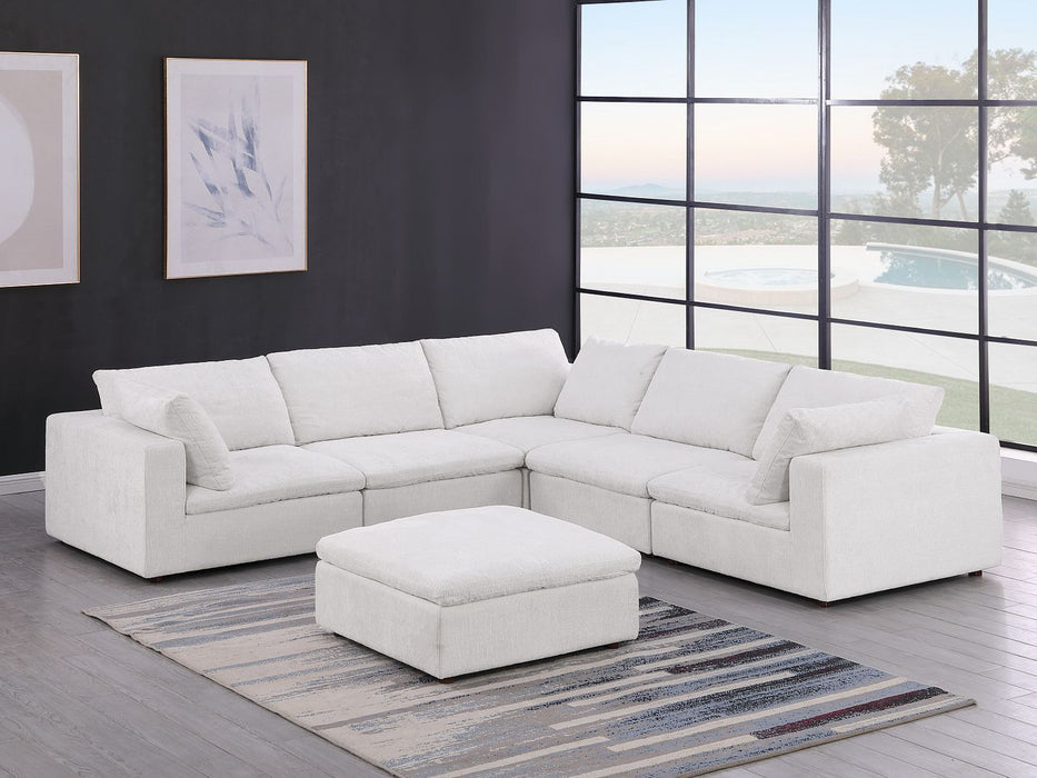 1100 - 6-Piece L-Shaped Sectional - Pearl