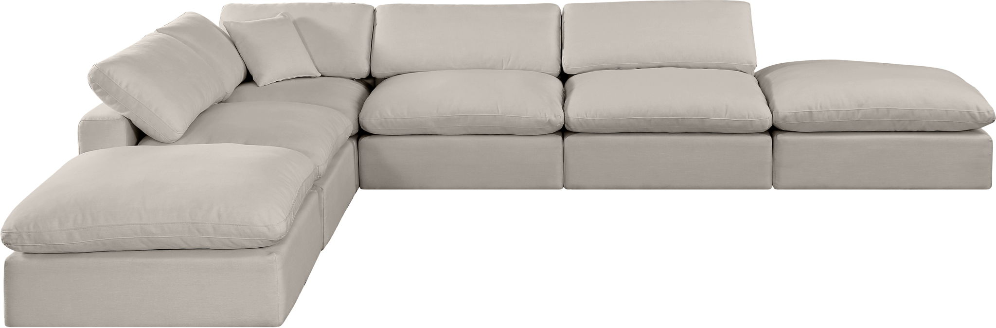 Comfy - 6 Piece Linen Modular Sectional