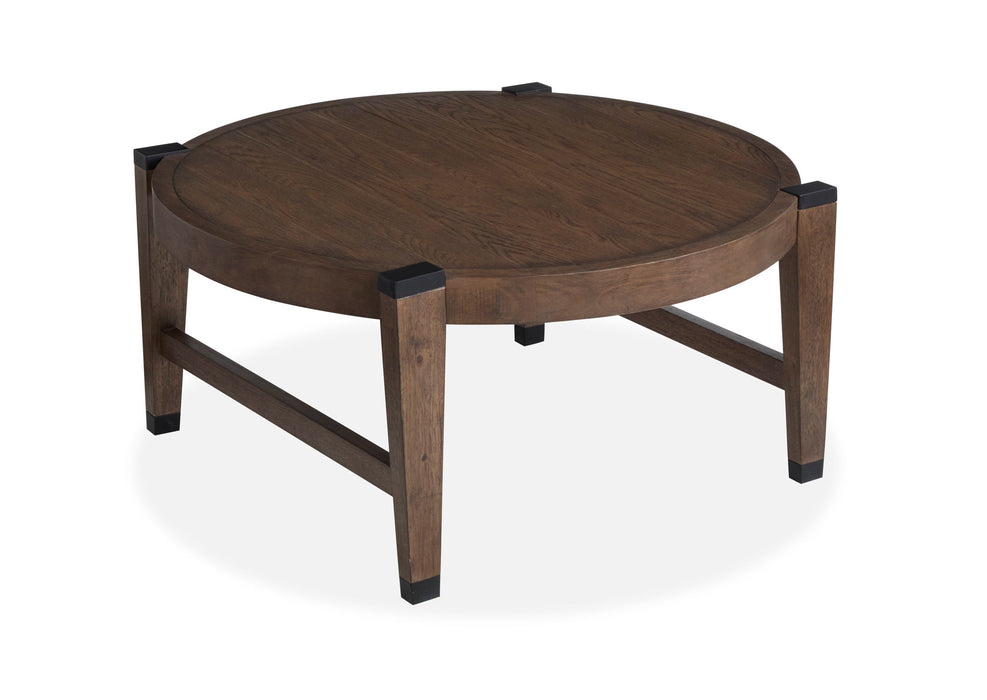 Kaysen - Round Cocktail Table - Dark Brown