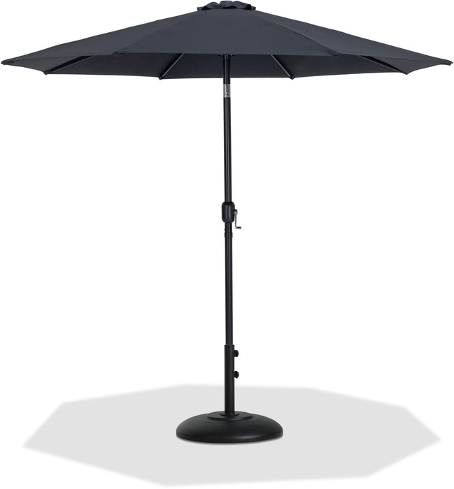 Fiji - Aluminum Patio Umbrella With Round Black Base