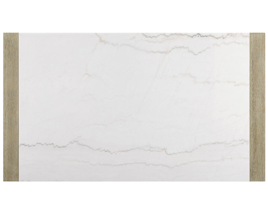 Hazel - Genuine Marble Dining Table - Wired White