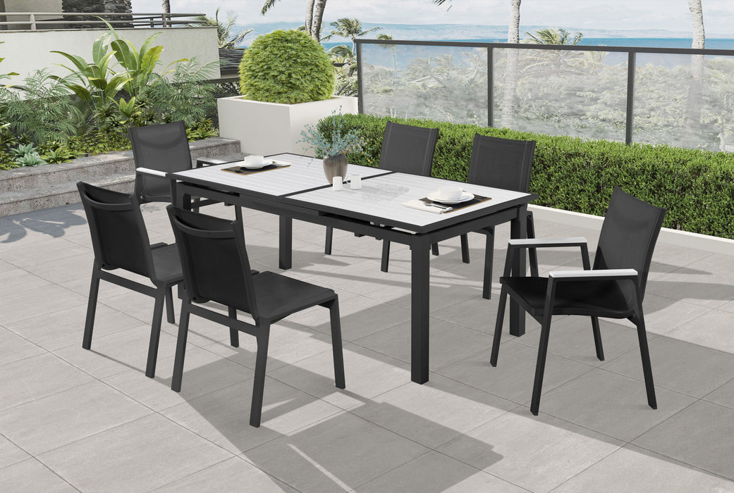 Nizuc - Outdoor Patio Dining Arm Chair With Gray Frame (Set of 2)