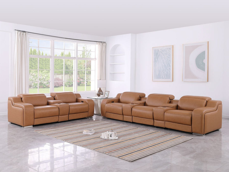 1116 - 8-Piece Modular Power Reclining Sofa, Loveseat & Chair Set In With 5 Power Recliners & Power Headrests