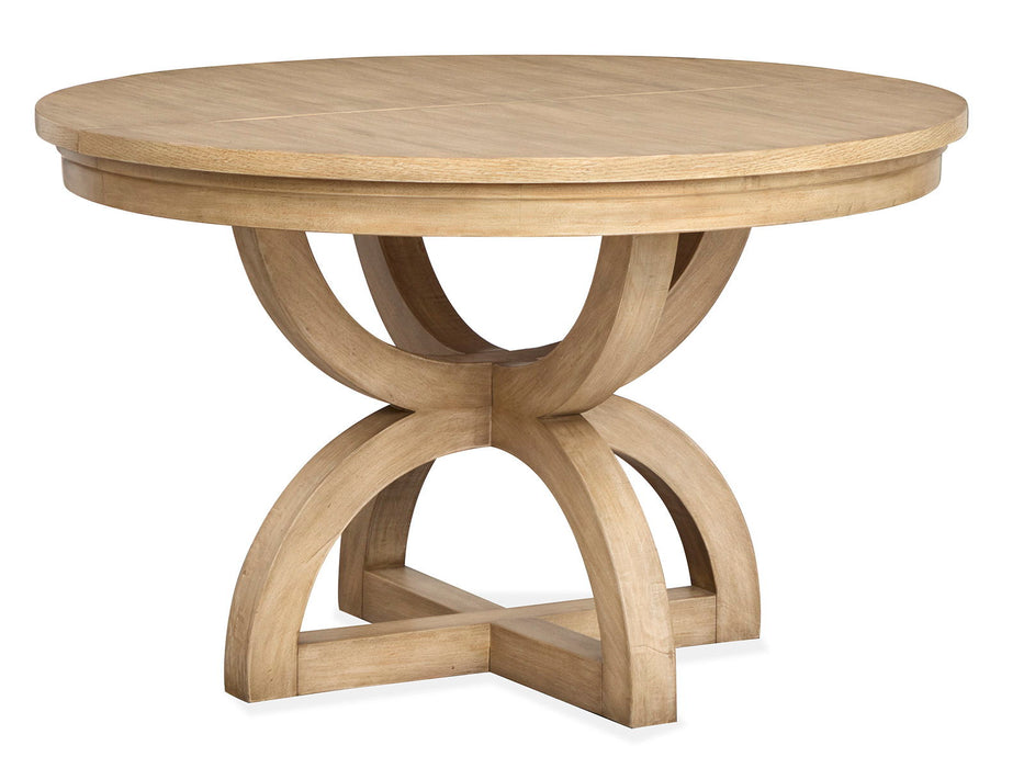 Coventry - Extendable 48" Round Dining Table - Honey Maple