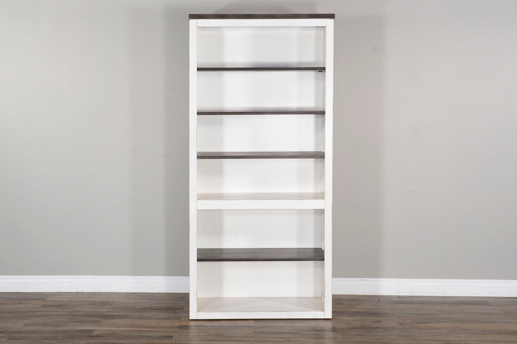 Carriage House - Bookcase / Open - Cottage White / Europen Dark