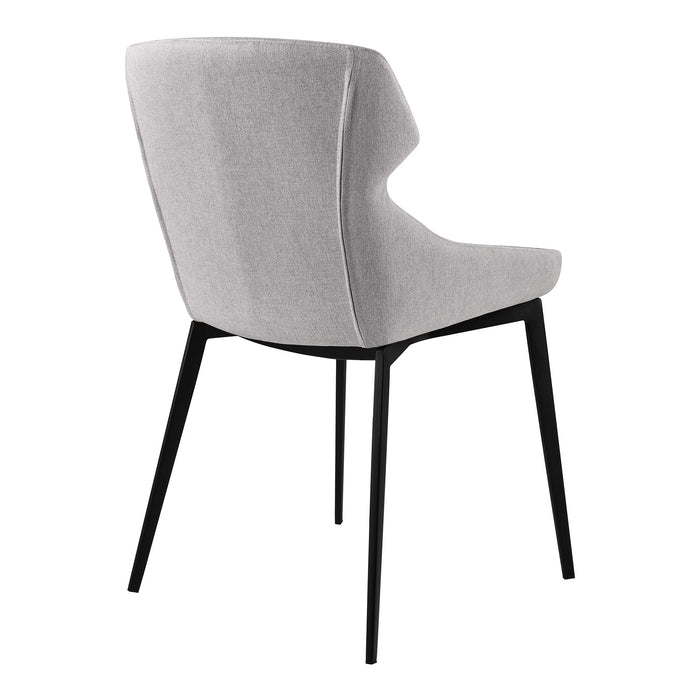 Kenna - Modern Dining Chair (Set of 2) - Matte Black / Gray