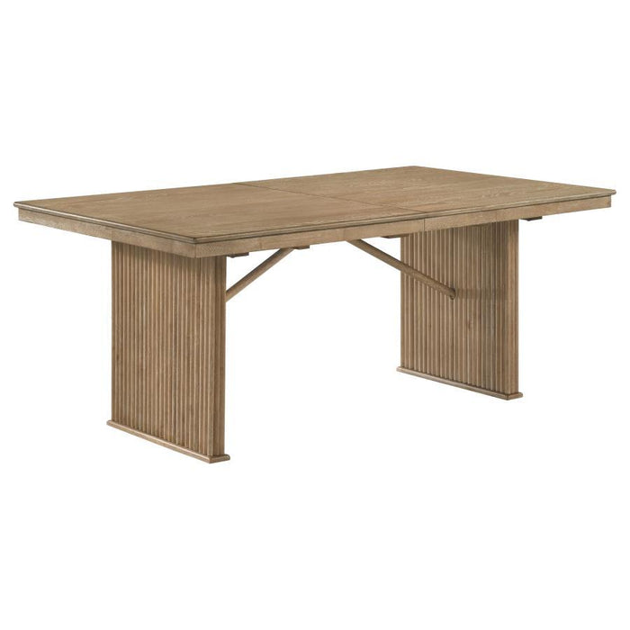 Adina - Extension Dining Table - Distressed Light Brown