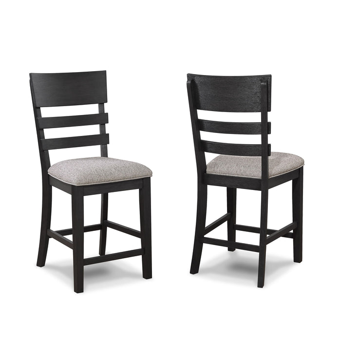 Guthrie - Counter Height Chair (Set of 2) - Charcoal & Gray