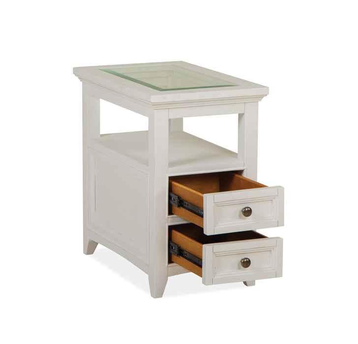 Heron Cove - Chairside End Table - Chalk White