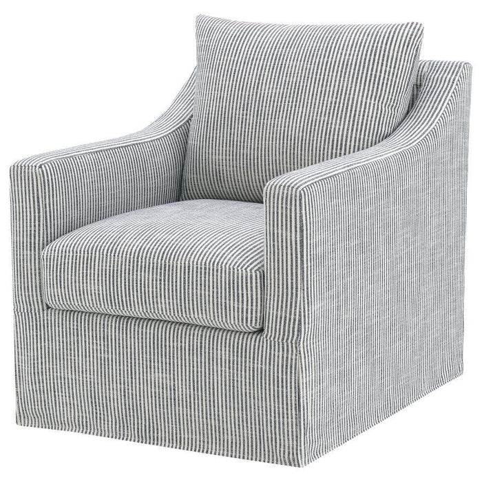 Winter - Upholstered Sloped Arm Accent Swivel Chair