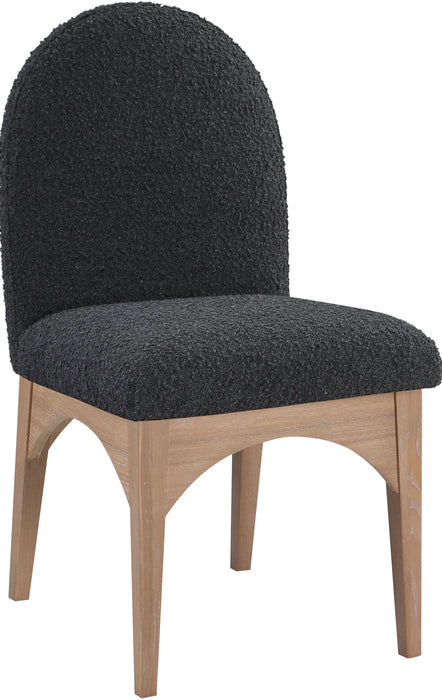 Waldorf - Boucle Dining Side Chair With Natural Legs