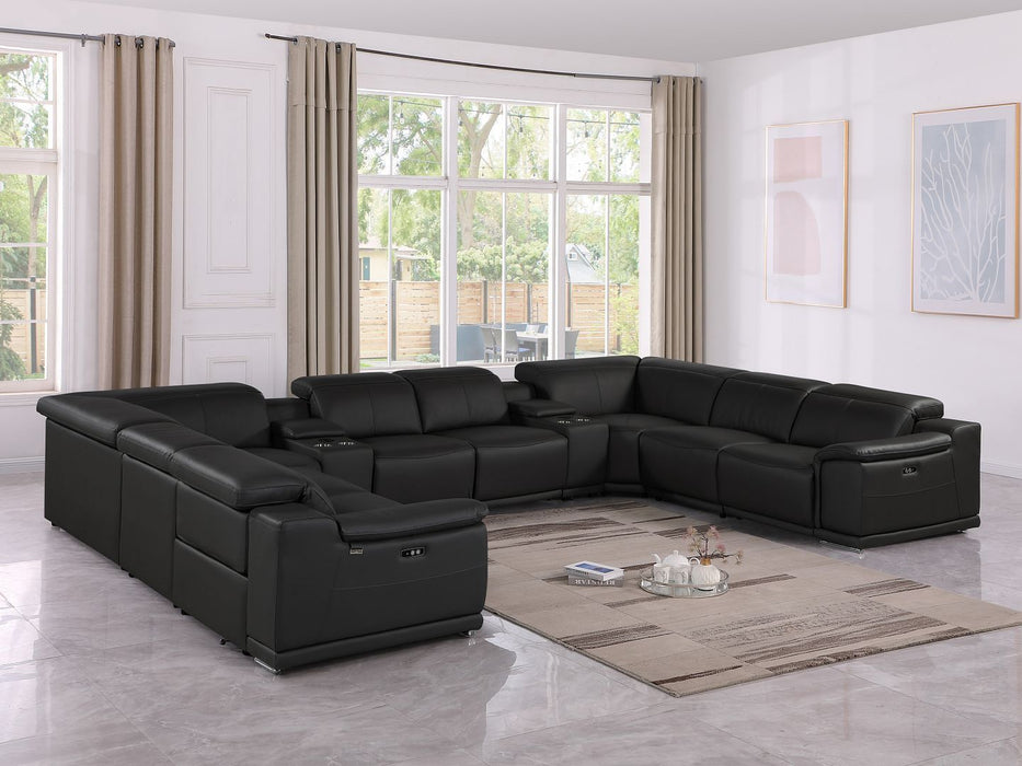 9762 - 10-Piece U Shaped Sectional Sofa With 4 Power Recliners