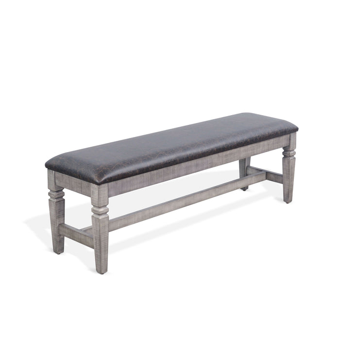 Homestead Hills - Cushioned Bench - Tobacco Leaf / Alpine Gray