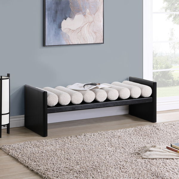Waverly - Bench With Black Frame