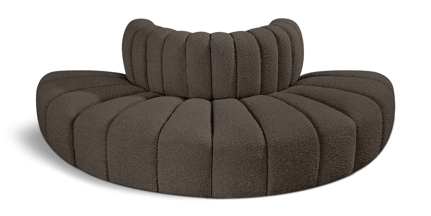 Arc - Boucle Fabric 4 Piece Modular Sofa