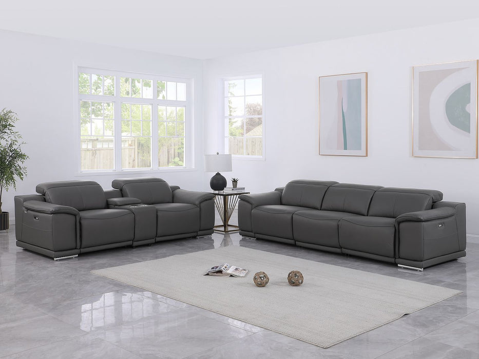 9762 - 6-Piece Modular Power Reclining Sofa And Console Loveseat Set With 5 Power Recliners In