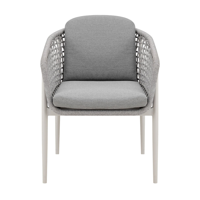 Rhodes - Outdoor Patio Dining Chair (Set of 2) - Light Gray