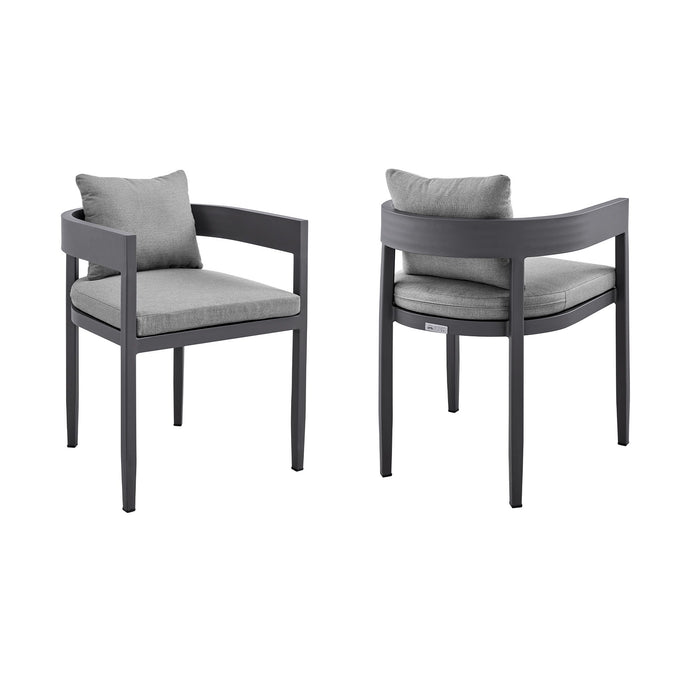 Menorca - Outdoor Patio Dining Chairs (Set of 2) - Gray