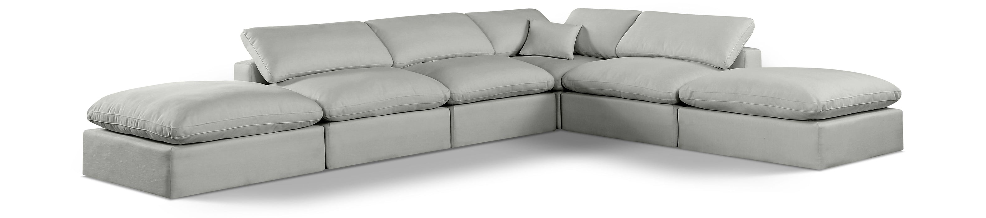 Comfy - 6 Piece Linen Modular Sectional